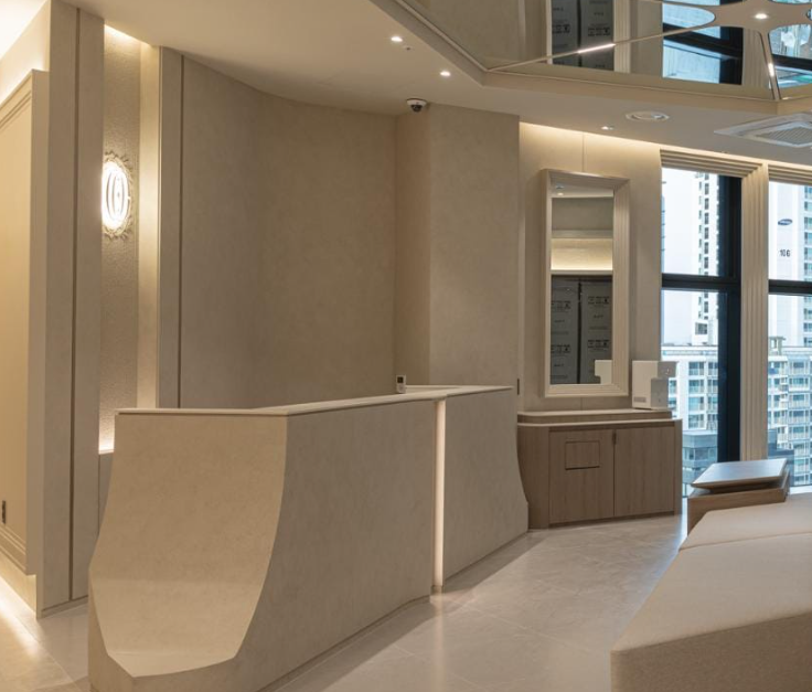 Interior and Equipment at Onecell Dermatology in South Korea