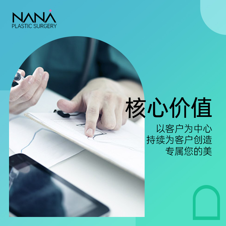 娜娜NANA整形外科價目參考圖