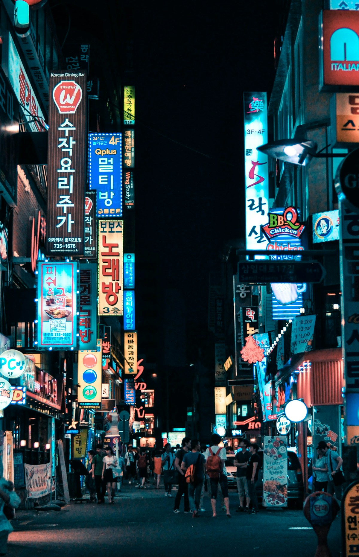 首爾南山塔夜景，韓國旅遊地標