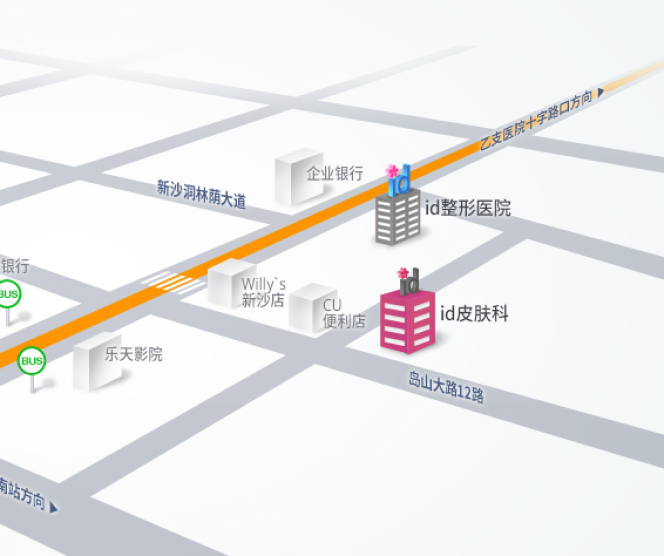 韓國id皮膚科地理位置圖