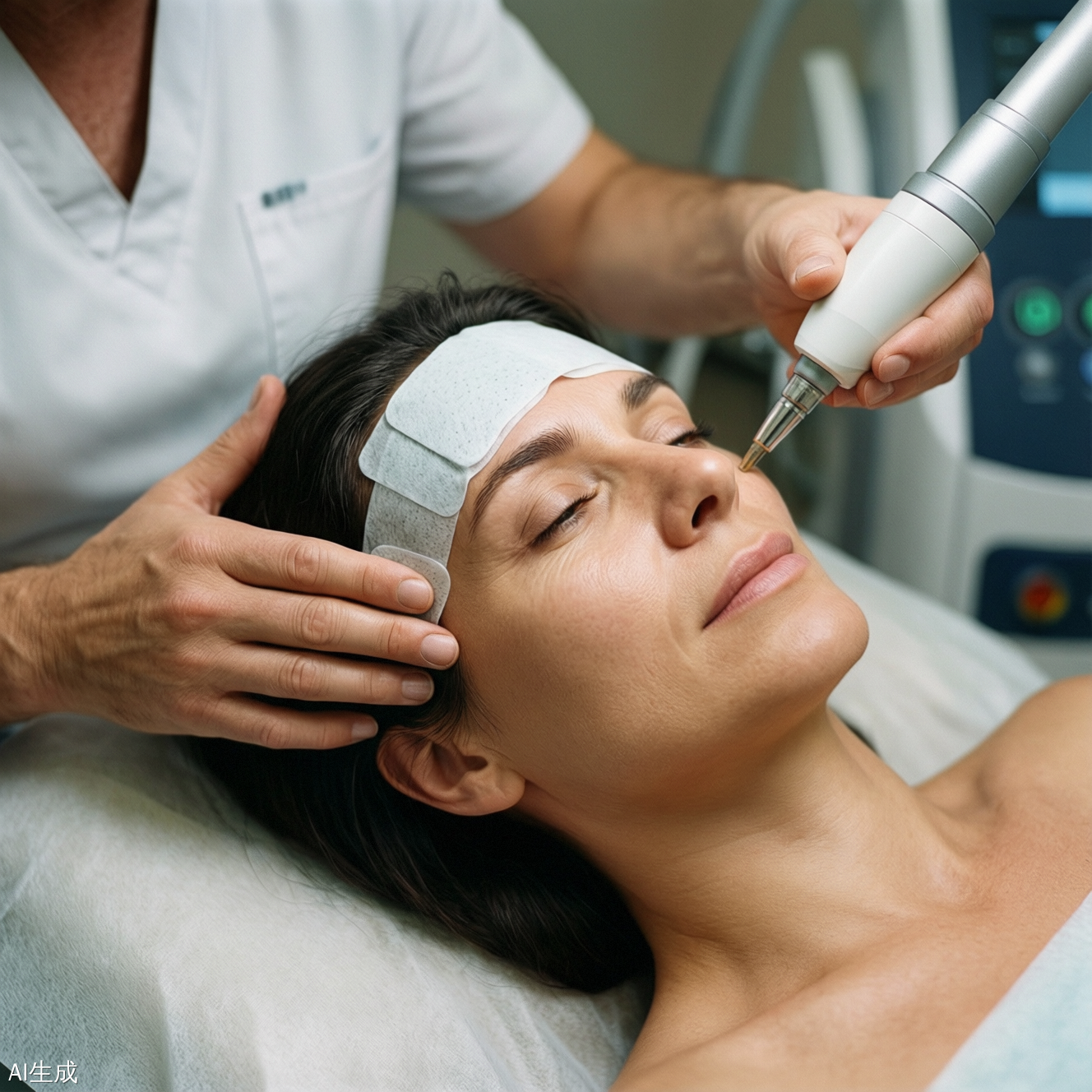 皮膚科治療過程示意圖