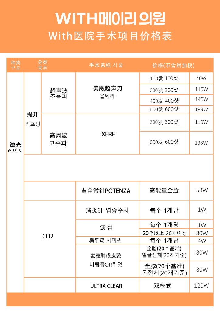 2026濟州島醫美必讀:with皮膚科最新報價,美版音波100發只要40萬韓元?插图1 2026濟州島醫美必讀:with皮膚科最新報價,美版音波100發只要40萬韓元?插图1