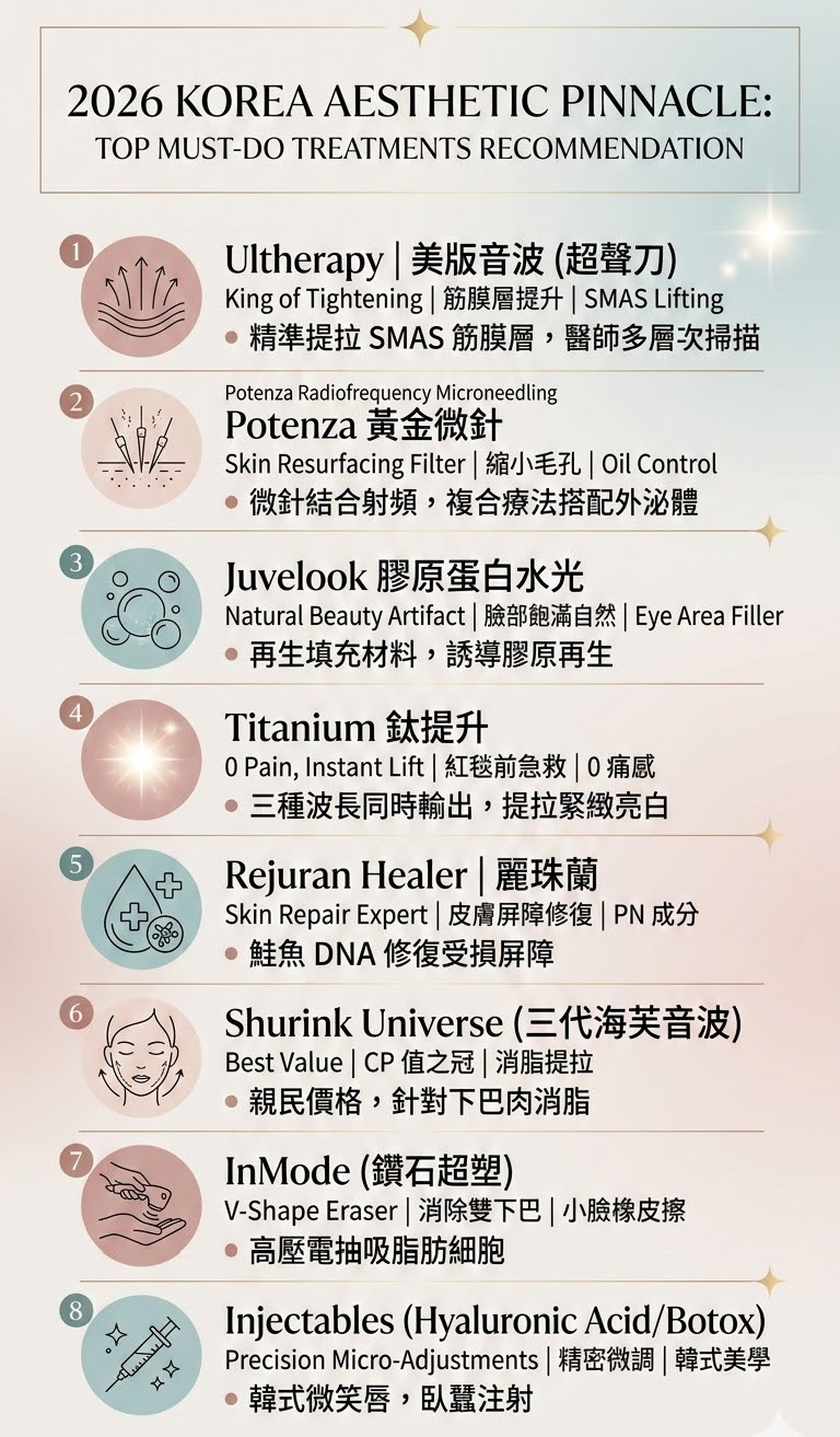 韓國醫美保姆級攻略：別再只做水光針！這8大「變美黑科技」才是韓妞精緻的秘密（含最新避雷指南）缩略图