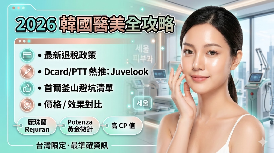 2026 韩国釜山医美全攻略：PTT、Dcard 热议项目/价格/最新退税政策懒人包缩略图