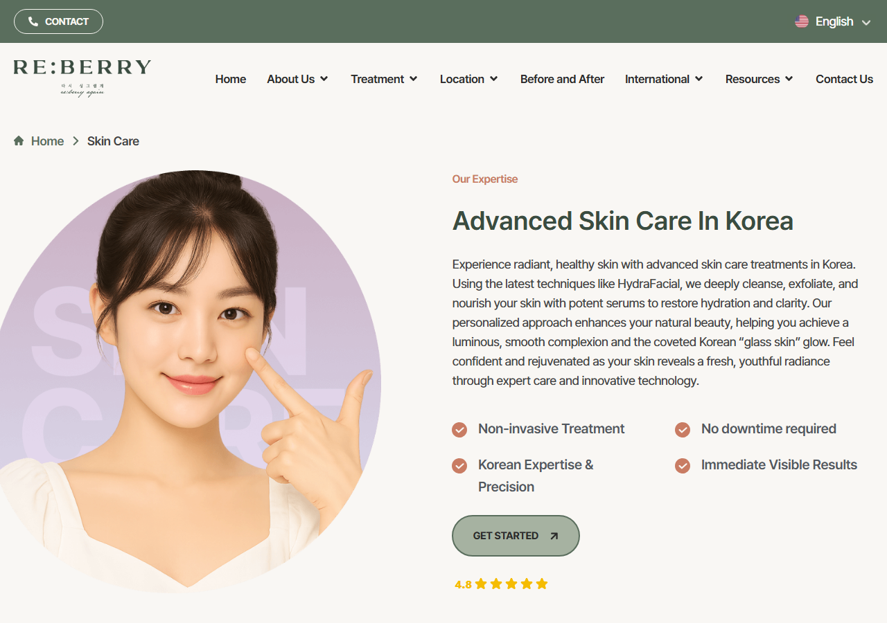 Re:Berry Clinic 護膚技術