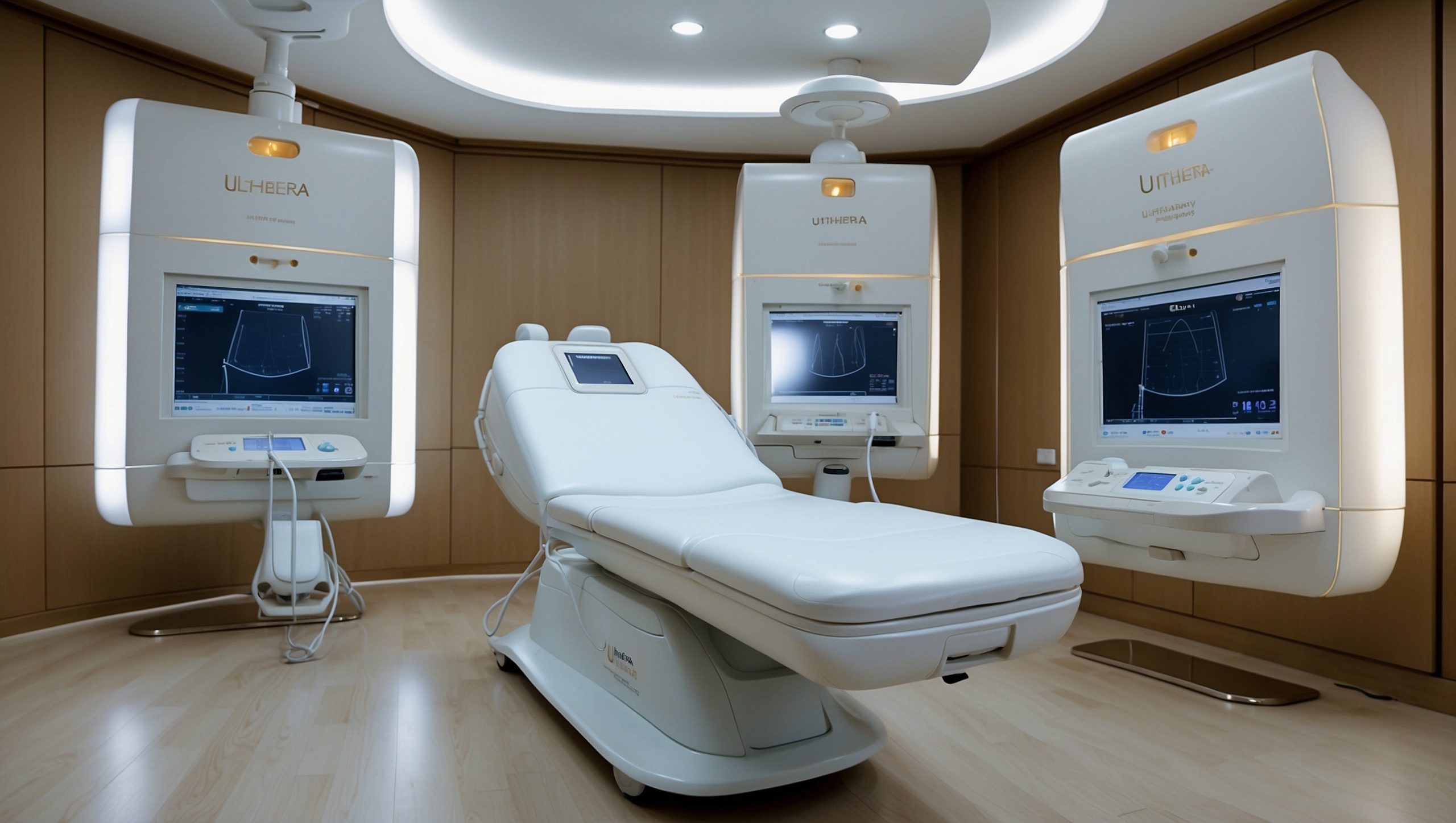 เครื่อง Ultherapy ของเกาหลี อุปกรณ์สำหรับรักษาผิวหนังด้วยคลื่นเสียง