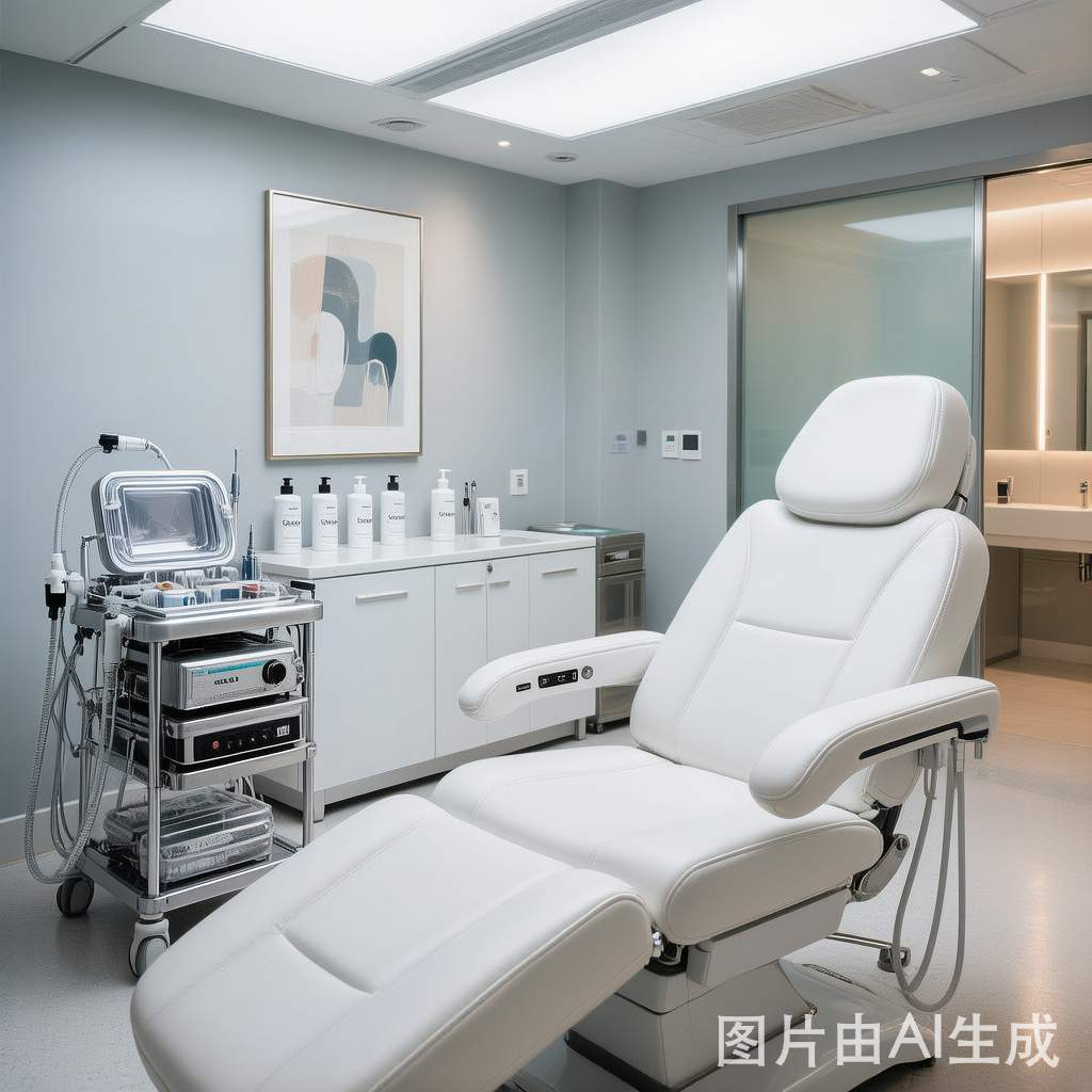 Keadaan persekitaran bilik rawatan di klinik kulit Betterme di Gangnam