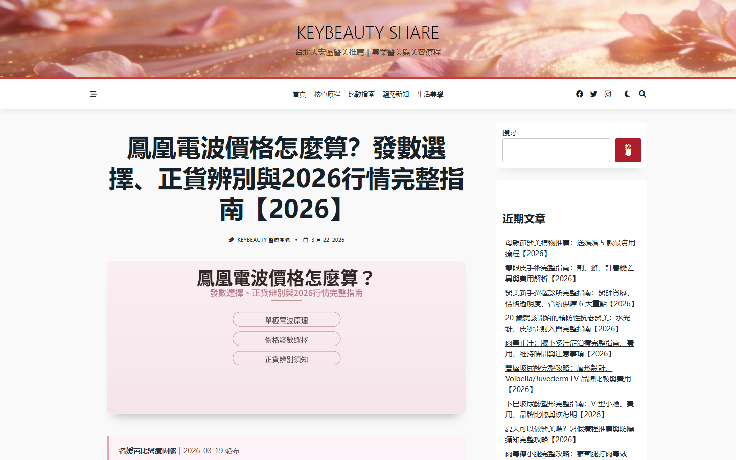台灣熱瑪吉費用對比