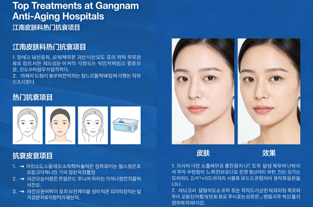Popular Anti-Aging Hospitals in Gangnam District, South Korea