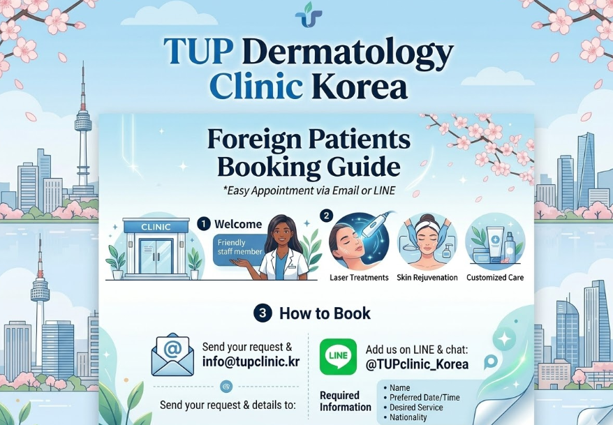 TUP Dermatology Clinic Korea Booking Guide | Appointment for Foreign Patients