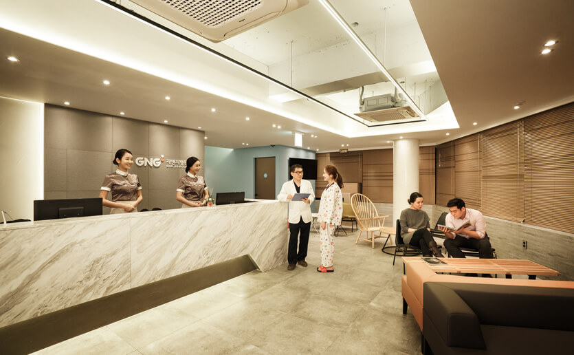 ห้องตรวจ CT ชั้น 3 ของโรงพยาบาล GNG
