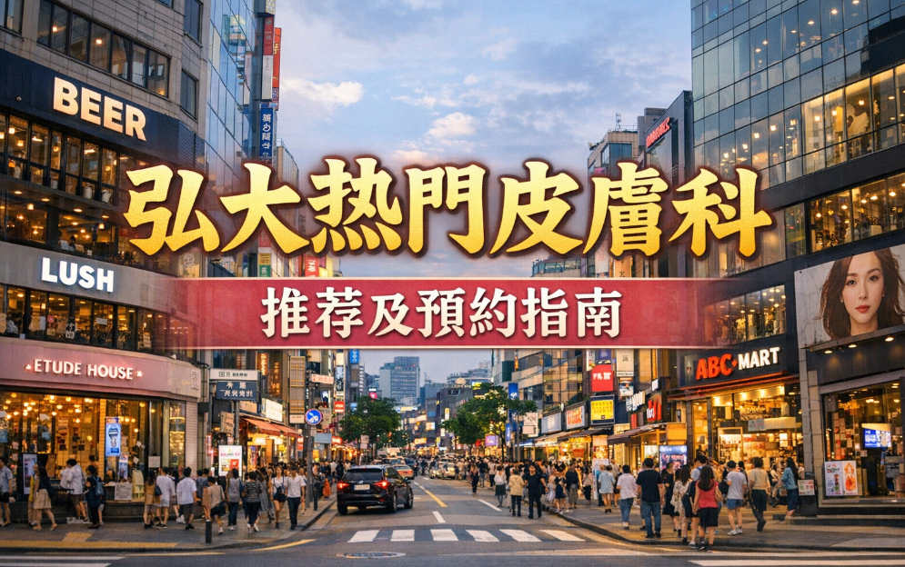 2025首爾弘大必去!10大熱門皮膚科全攻略|Kate、Jfeel、Lovae等診所推薦+預約方法插图 首爾弘大10大熱門皮膚科