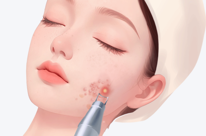 韓國激光去疤痕療程示意圖