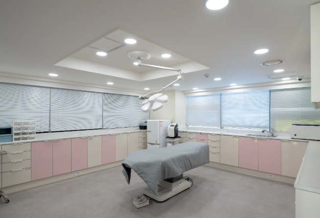 Keadaan persekitaran klinik dermatologi Bonsi di Busan