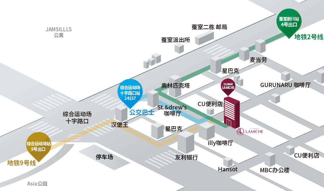 韓國Lamiche皮膚科地址在首爾市松坡區百濟古墳路7街14太原大廈7樓,位置超好找缩略图 韓國Lamiche皮膚科地址在首爾市松坡區百濟古墳路7街14太原大廈7樓,位置超好找缩略图