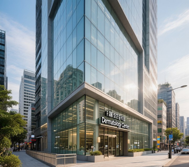 Street view of the Myeongdong area where UMI Dermatology is located