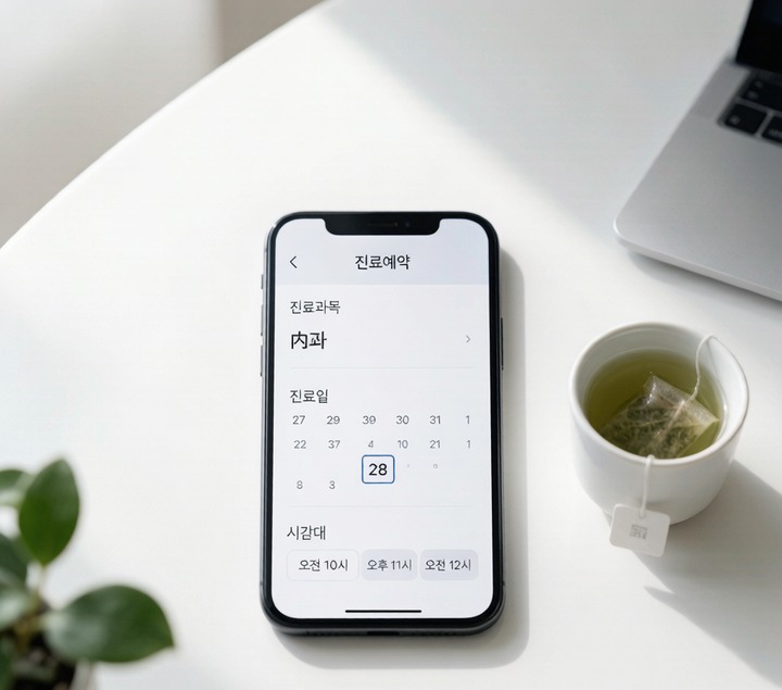 BeautsGO手機APP介面展示Genius皮膚科預約頁面，顯示中文選項與日期選擇